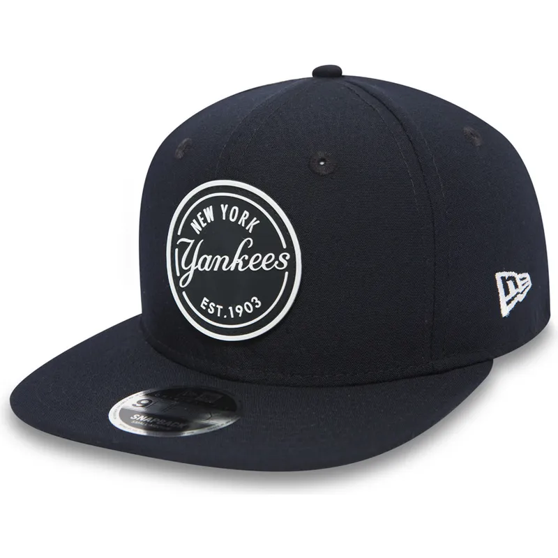 cepice-rovna-cerna-snapback-9fifty-rubber-emblem-new-york-yankees-mlb-new-era cepice-rovna-cerna-snapback-9fifty-rubber-emblem-new-york-yankees-mlb-new-era