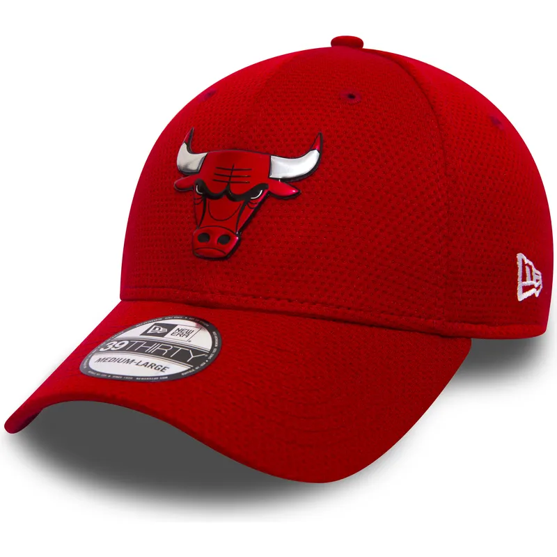rote-gebogene-anpassbare-39thirty-logo-pack-kappe-der-chicago-bulls-nba-von-new-era