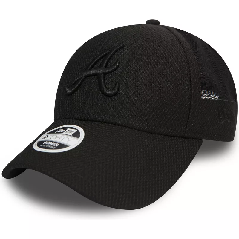 new-era-curved-brim-black-logo-9forty-sport-mesh-atlanta-braves-mlb-black-adjustable-cap