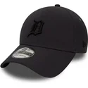 schwarze-gebogene-anpassbare-kappe-mit-schwarzem-logo-39thirty-team-clean-der-detroit-tigers-mlb-von-new-era