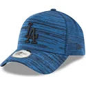 los-angeles-dodgers-mlb-9forty-a-frame-engineered-fit-blaue-verstellbare-kappe-mit-schwarzem-logo-von-new-era