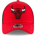 rote-trucker-kappe-9forty-team-der-chicago-bulls-nba-von-new-era