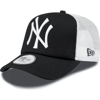 cepice-zaoblena-cerna-snapback-clean-a-frame-new-york-yankees-mlb-new-era