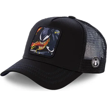 schwarze-trucker-kappe-venom-ven2-marvel-comics-von-capslab