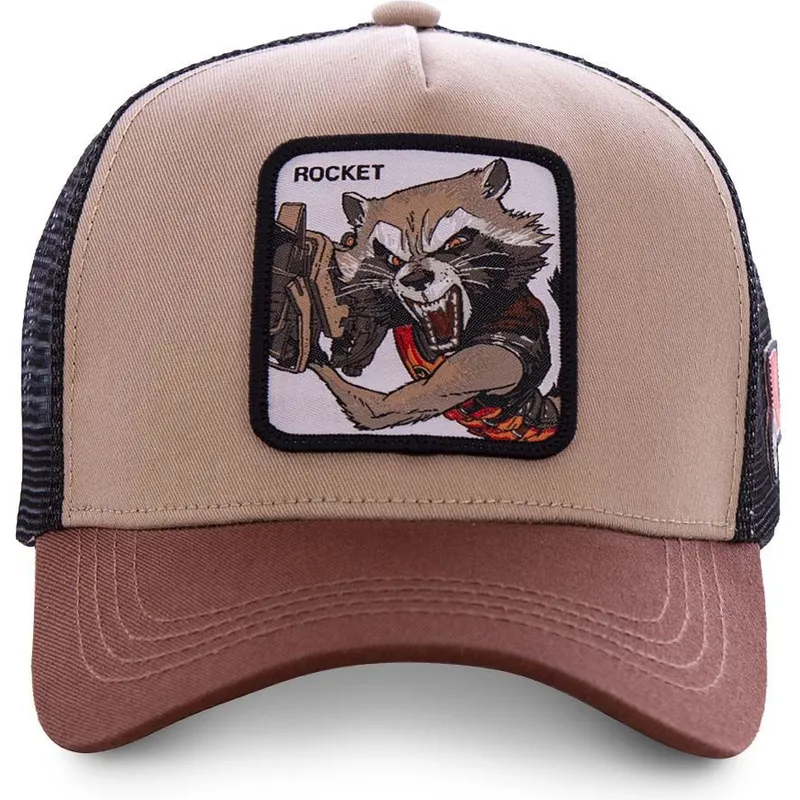 cepice-zaoblena-hneda-snapback-roc1-rocket-raccoon-marvel-comics-capslab