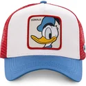 capslab-disney-duc2-donald-duck-weisse-rote-und-blaue-trucker-kappe