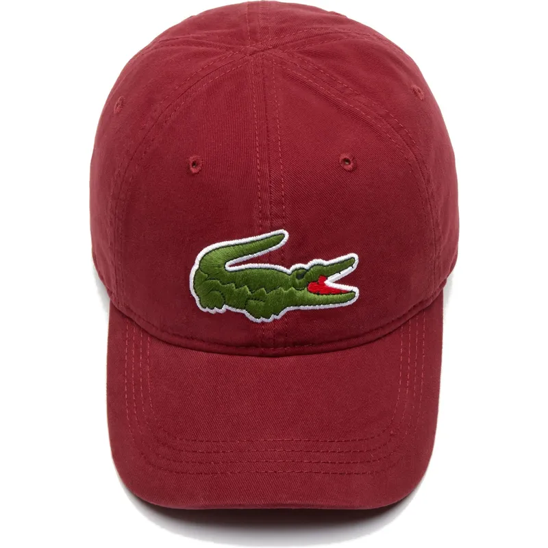 cepice-zaoblena-cervena-nastavitelny-big-croc-gabardine-lacoste cepice-zaoblena-cervena-nastavitelny-big-croc-gabardine-lacoste