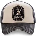 von-dutch-crew7-graue-und-schwarze-trucker-kappe