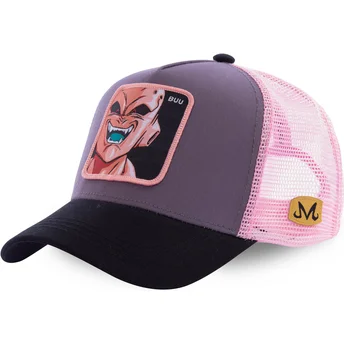 capslab-damon-boo-buu3-dragon-ball-trucker-cap-grau-und-pink