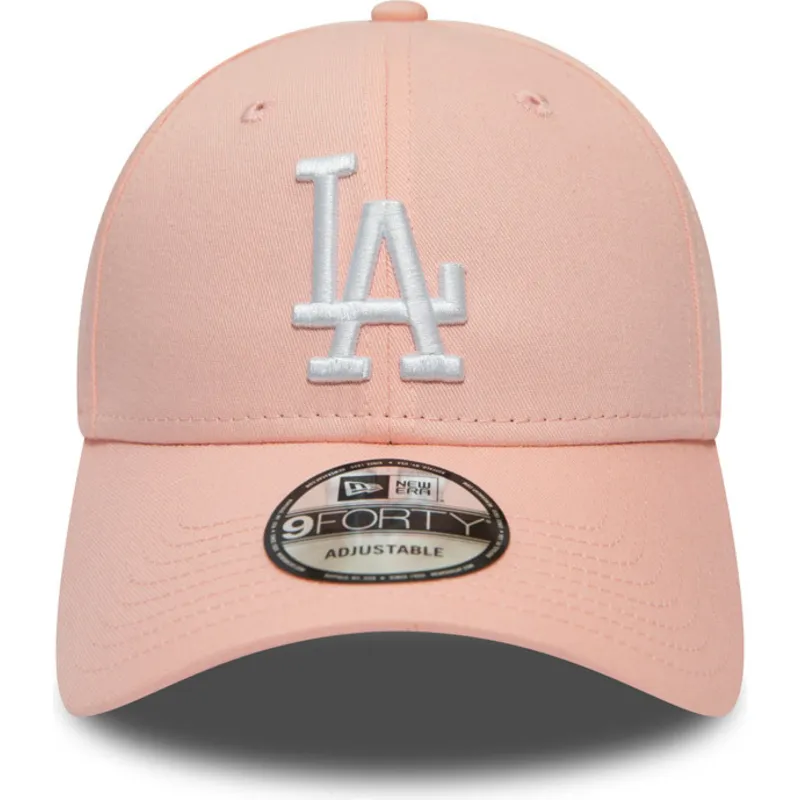 cepice-zaoblena-ruzova-nastavitelny-9forty-league-essential-los-angeles-dodgers-mlb-new-era