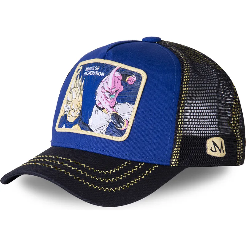 cepice-zaoblena-modra-snapback-minute-of-desperation-des2-vegeta-vs-kid-buu-dragon-ball-capslab