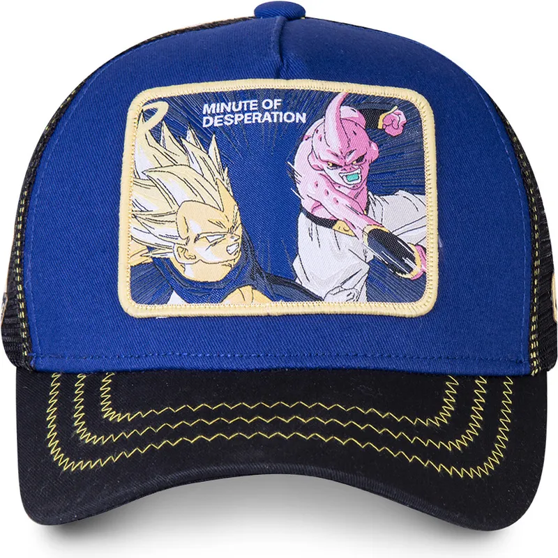 cepice-zaoblena-modra-snapback-minute-of-desperation-des2-vegeta-vs-kid-buu-dragon-ball-capslab