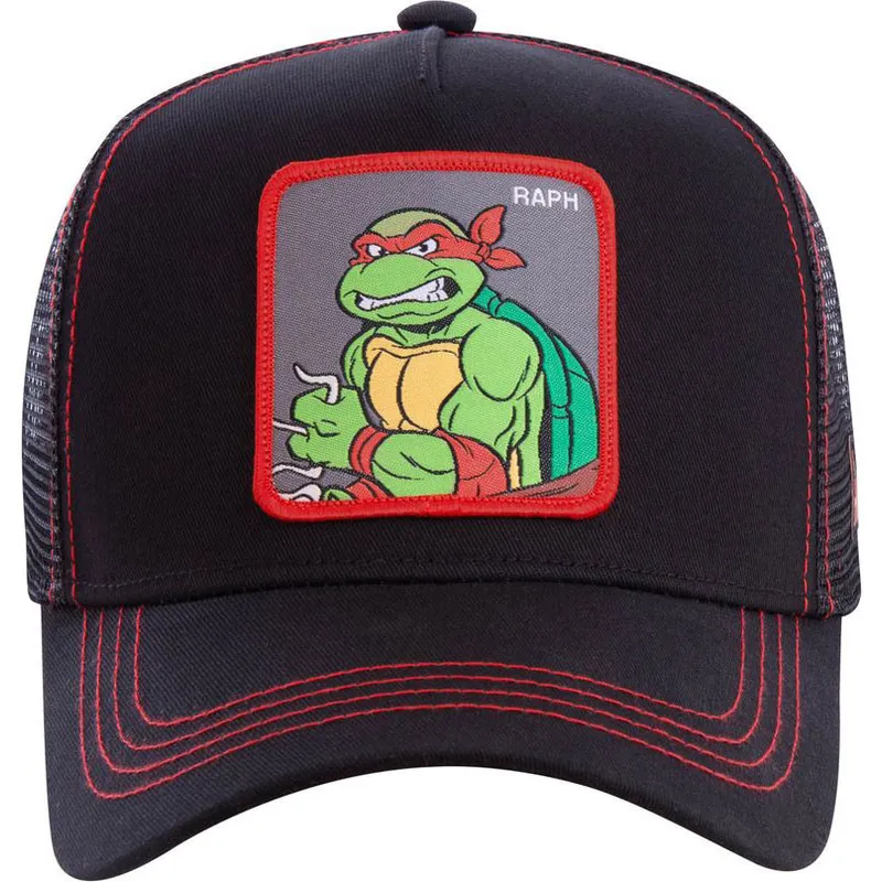cepice-zaoblena-cerna-snapback-rap-raphael-teenage-mutant-ninja-turtles-capslab