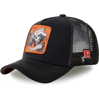 capslab-marvel-comics-rocket-raccoon-roc4-schwarze-trucker-kappe