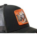 capslab-marvel-comics-rocket-raccoon-roc4-schwarze-trucker-kappe