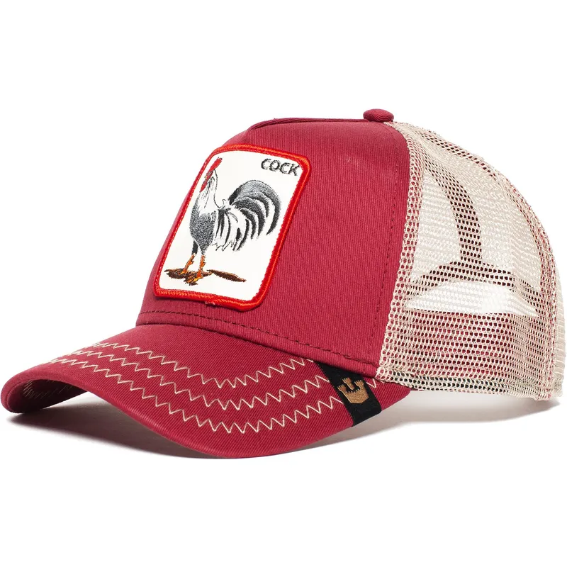 cepice-zaoblena-cervena-snapback-rooster-the-farm-goorin-bros