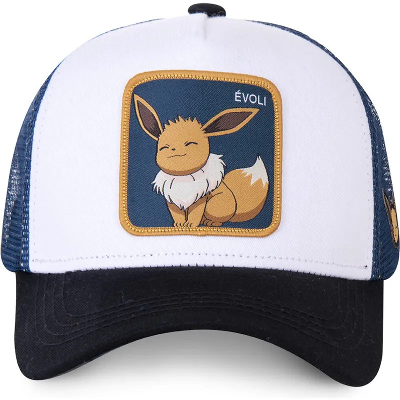 cepice-zaoblena-bila-snapback-evo3-eevee-pokemon-capslab