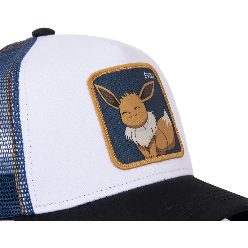 cepice-zaoblena-bila-snapback-evo3-eevee-pokemon-capslab