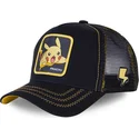 cap-zaoblena-black-snapback-pikachu-pokemon-capslab