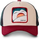 gorra-trucker-beige-blau-und-rot-snorlax-sno2-pokemon-von-capslab