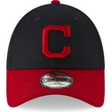 cepice-zaoblena-namornicka-modra-nastavitelny-9forty-the-league-cleveland-indians-mlb-new-era