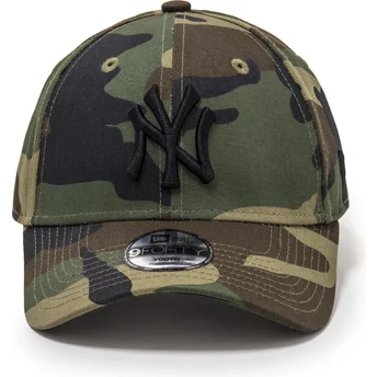 Gebogene Camouflage-Kappe verstellbar für Kinder 9FORTY League Essential von New York Yankees MLB von New Era