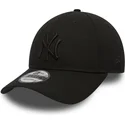 new-era-9forty-league-essential-new-york-yankees-mlb-justerbar-svart-bojd-keps-med-svart-logotyp