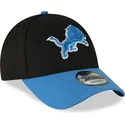 schwarze-verstellbare-9forty-the-league-cap-der-detroit-lions-nfl-von-new-era