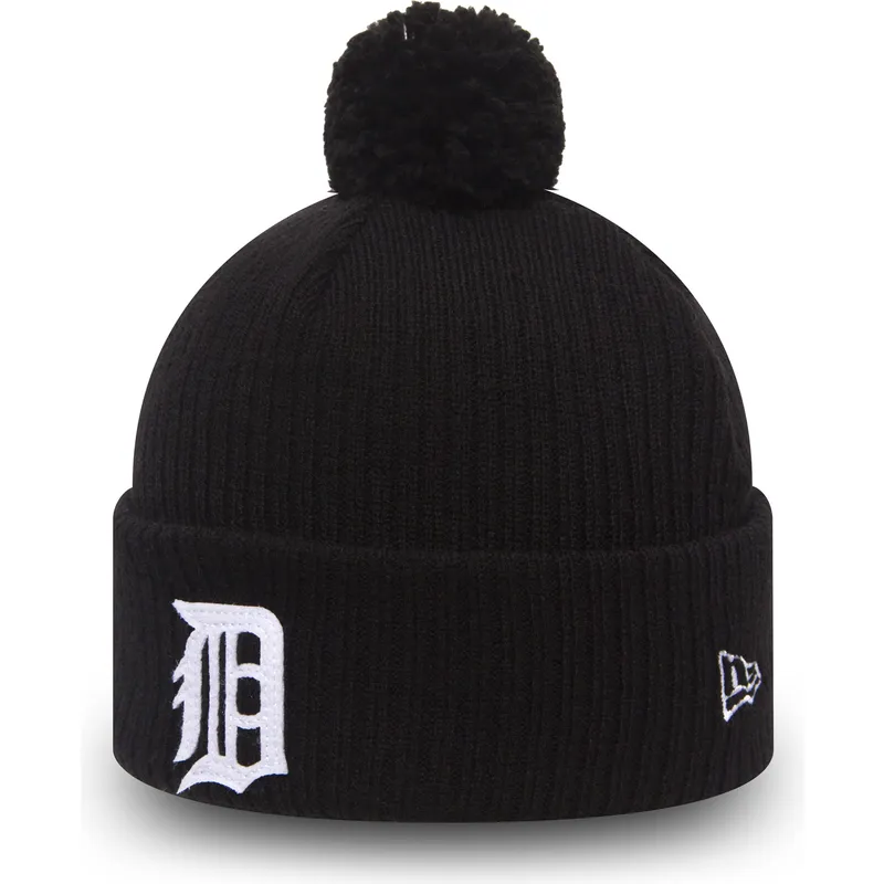cepice-pompon-cerna-cuff-knit-lightweight-felt-bobble-detroit-tigers-mlb-new-era cepice-pompon-cerna-cuff-knit-lightweight-felt-bobble-detroit-tigers-mlb-new-era