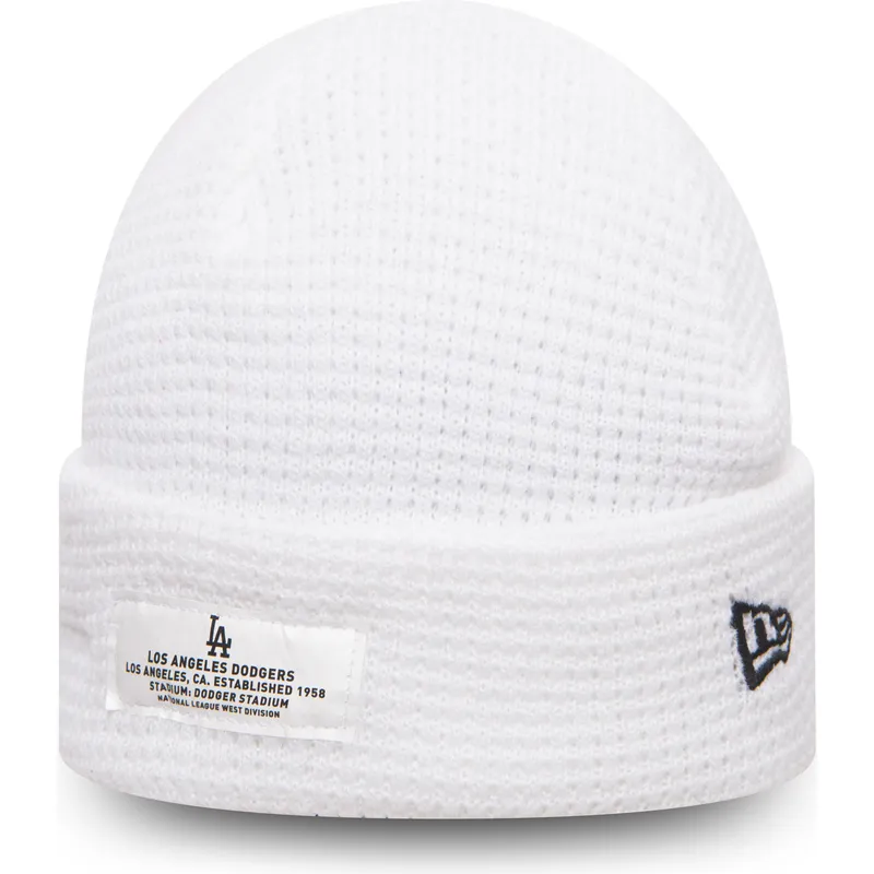 cepice-bila-cuff-knit-mono-script-patch-los-angeles-dodgers-mlb-new-era