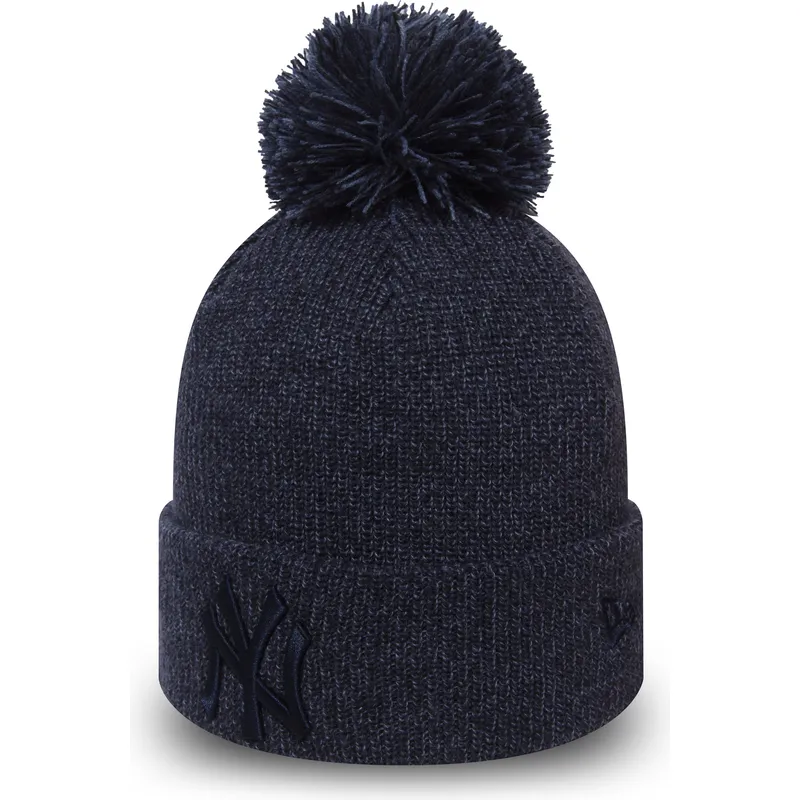new-york-yankees-mlb-cuff-knit-marl-bobble-mutze-mit-bommel-in-blau-von-new-era