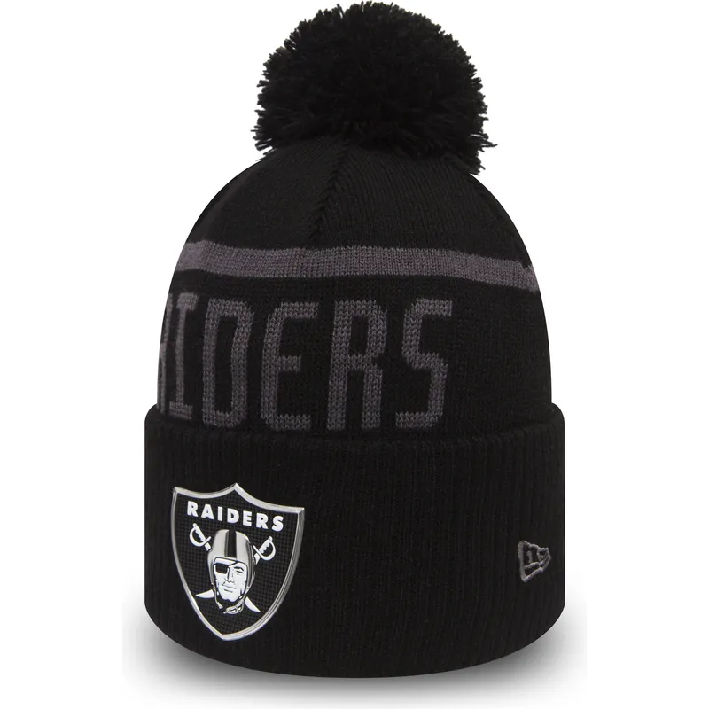 cepice-pompon-cerna-cuff-knit-coll-las-vegas-raiders-nfl-new-era