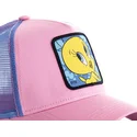 cepice-zaoblena-ruzova-snapback-twe1-tweety-looney-tunes-capslab