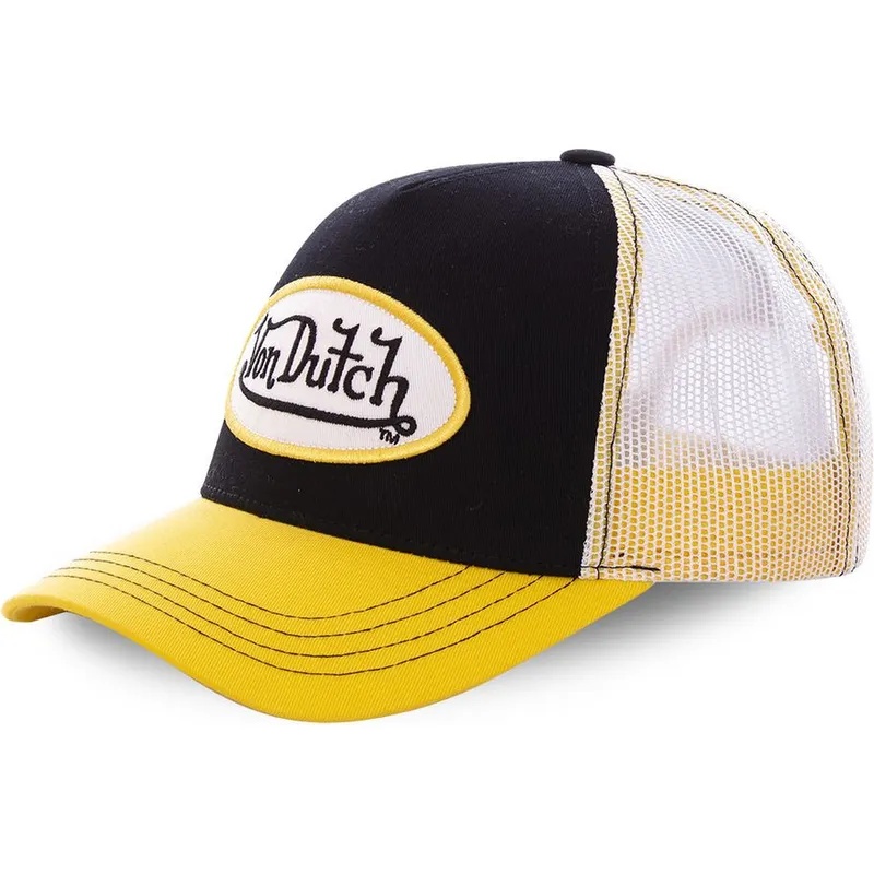 cepice-zaoblena-zluta-snapback-col-bla-von-dutch