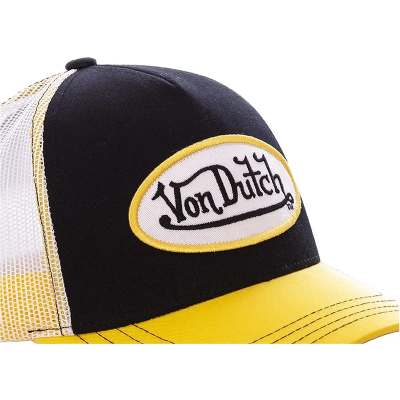cepice-zaoblena-zluta-snapback-col-bla-von-dutch