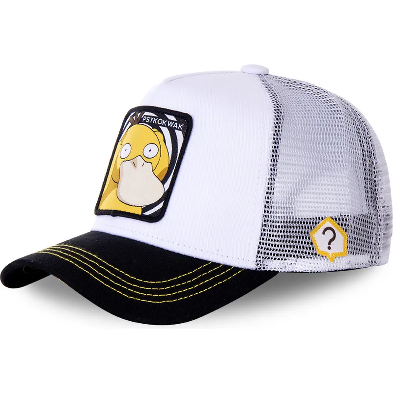 cepice-zaoblena-bila-snapback-psy3-psyduck-pokemon-capslab
