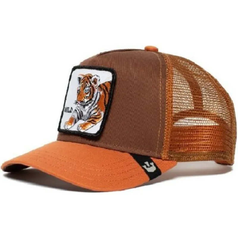 cepice-zaoblena-zadne-zvire-hneda-snapback-pro-deti-wild-tiger-the-farm-goorin-bros