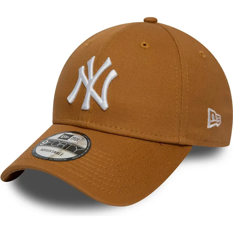 cepice-zaoblena-hneda-nastavitelny-trigo-9forty-league-essential-new-york-yankees-mlb-new-era
