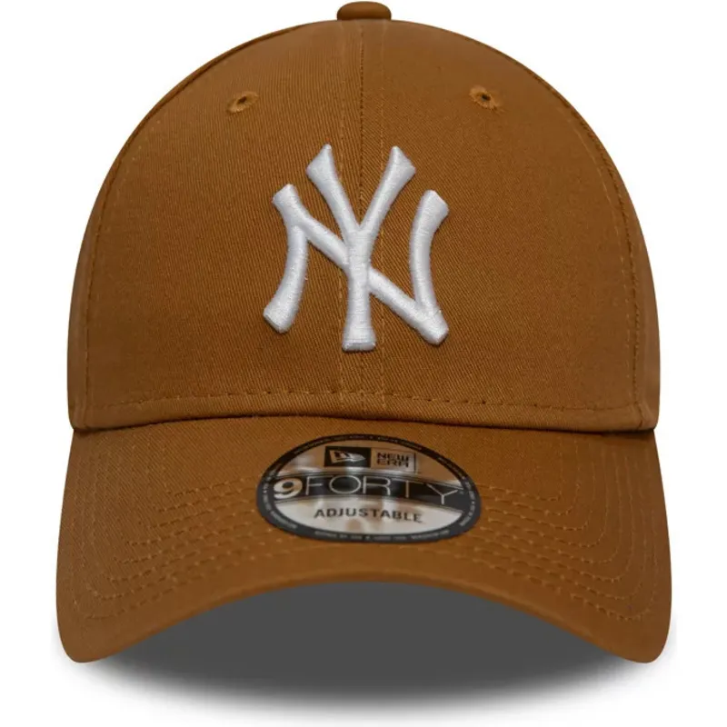 cepice-zaoblena-hneda-nastavitelny-trigo-9forty-league-essential-new-york-yankees-mlb-new-era