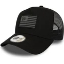 schwarze-und-graue-a-frame-flag-trucker-kappe-von-new-era