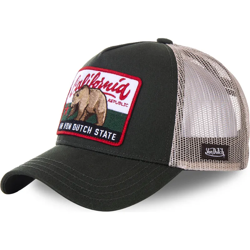 von-dutch-grun-graue-trucker-kappe-california-cal1-new