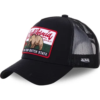 Čepice zaoblená černá snapback California CAL2 NEW Von Dutch
