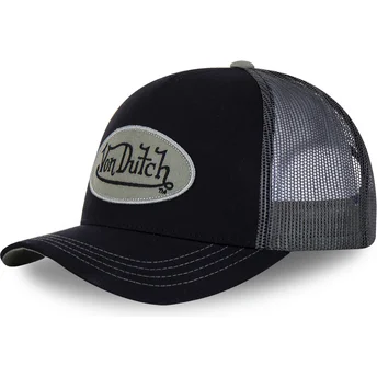 Čepice zaoblená černá snapback ARM Von Dutch