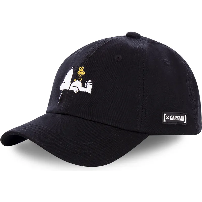 cap-zaoblena-black-snapback-snoopy-and-emilio-peanuts-capslab