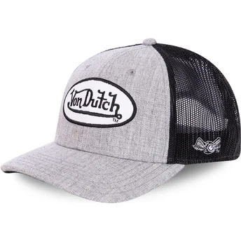 Čepice zaoblená šedá snapback TERRY Von Dutch