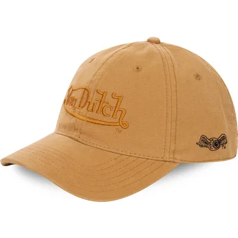 Čepice zaoblená žlutá nastavitelný pásek WHEAT Von Dutch