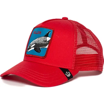cepice-zaoblena-cervena-snapback-killer-whale-the-farm-goorin-bros