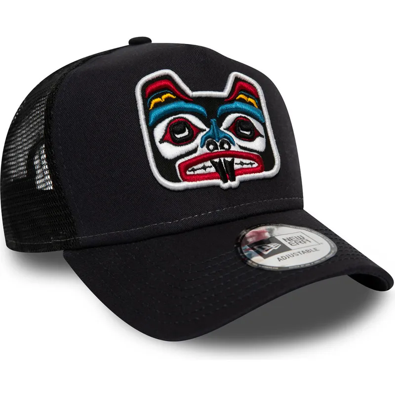cepice-zaoblena-namornicka-modra-snapback-bear-tattoo-pack-a-frame-new-era