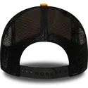 new-era-mlb-new-york-yankees-league-essential-a-frame-trucker-cap-orange-with-black-logo