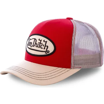 Von Dutch COLRED röd och khaki truckerkeps